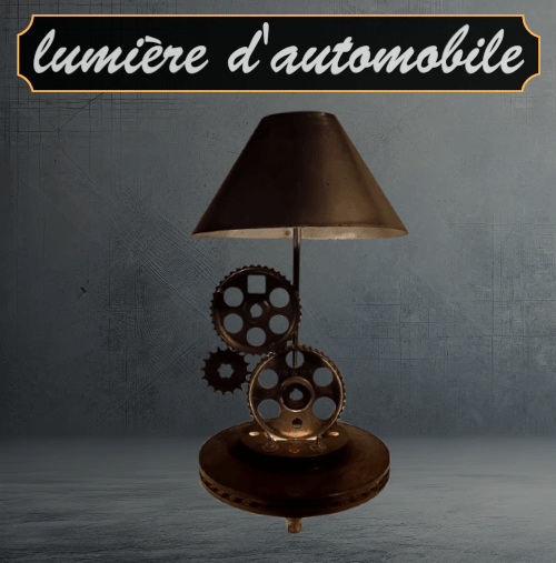 Lampe rouages graphiques création Lumière d'automobile, Corrèze